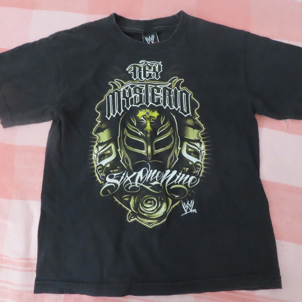 vintage 2007 rey mysterio 619 tshirt large youth wwf fifth sun